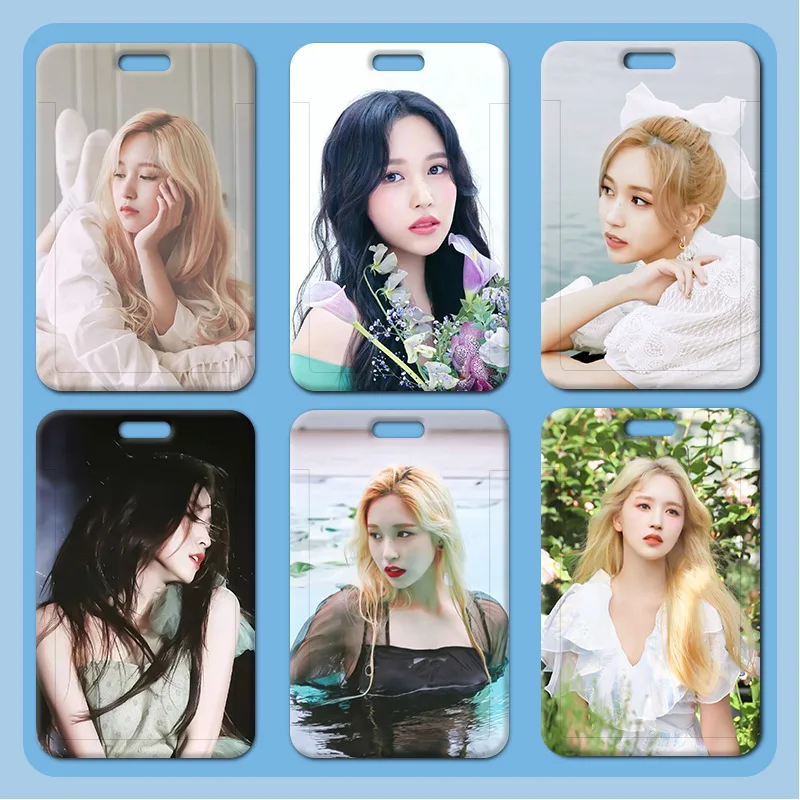 

KPOP MINA HD Photo Card Holder High Quality Pushing Slider Card Holder Studen Meal Card ID-Card Protective Cover Daily Collecte