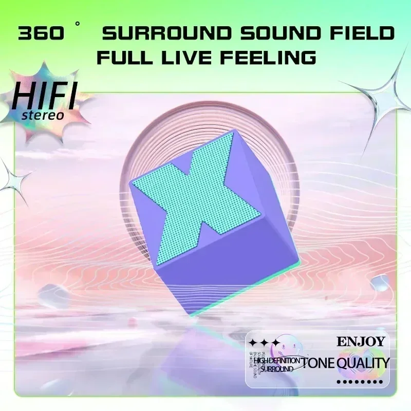 

Popular Speakers Mini Lightweight Portable Stereo Surround Sound Bluetooth Subwoofer Hands for Outdoor Children Gift Holiday