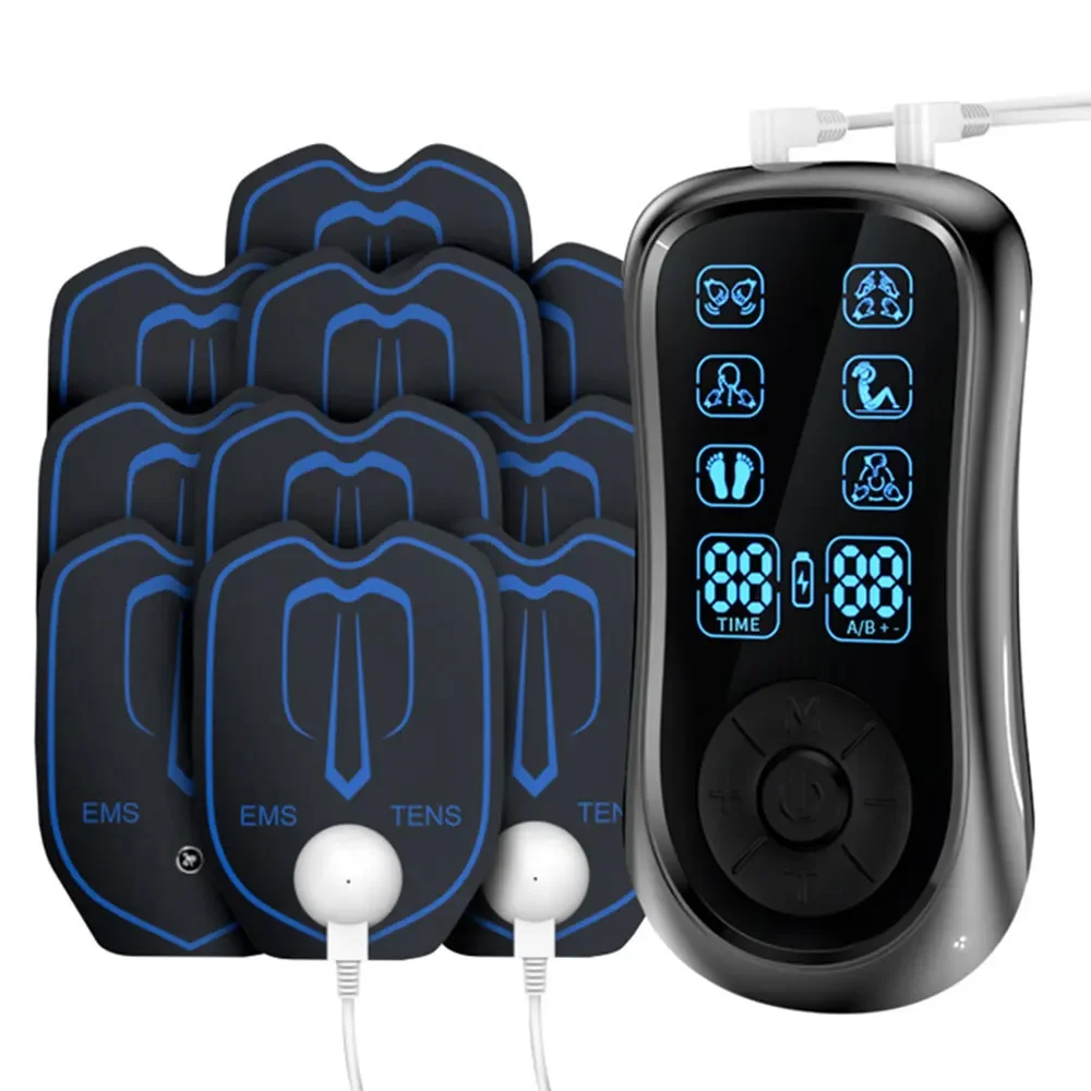 

EMS Eletric Professional Muscle Stimulation Physiotherapy Tens Unit Machines Pulse Impulse Mini Full Body Massager 6 Modes Spa