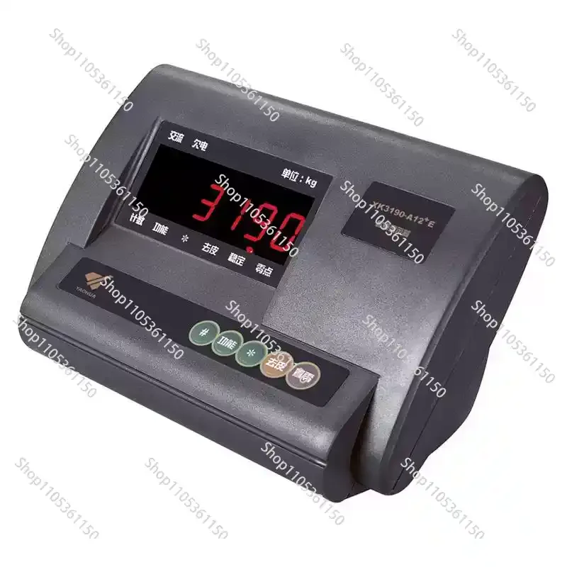 YBJ-A12E English Panel Weight Indicator RS232 Load Meter Weighing Controller XK3190-A12+E LED Display (No Battery)