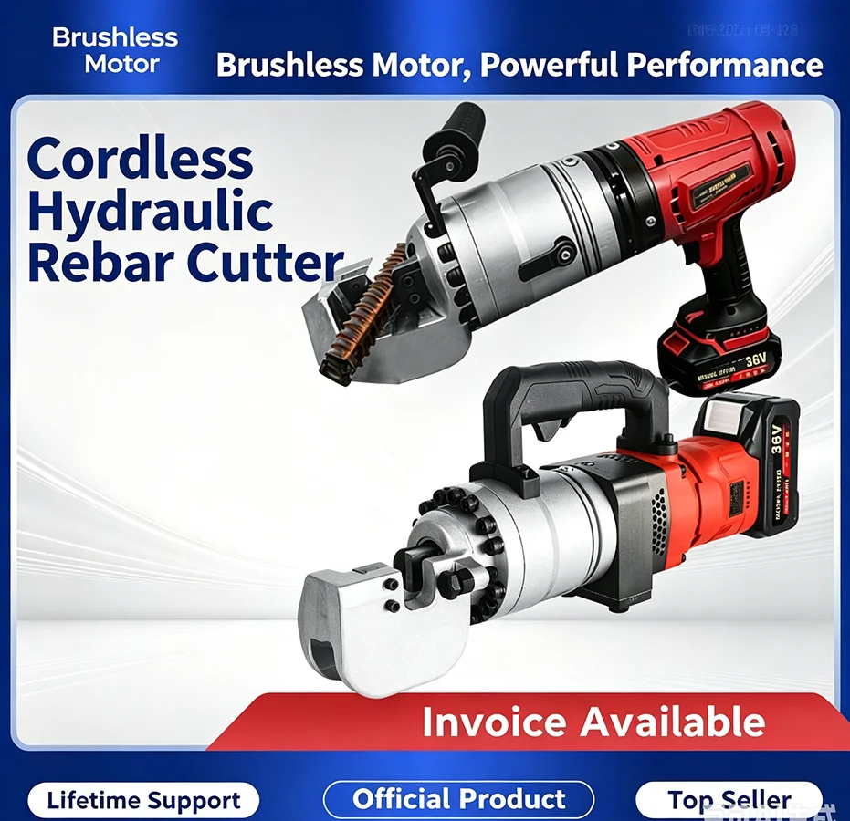 Por Brushless Cordless Hydraulic Rebar Cutter SDA-16 LDA-20 Steel Bar Cutter for Construction Fire Rescue