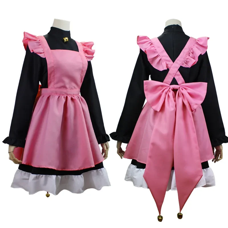 2025 Anime Kinomoto Sakura Card Captor Cardcaptor Sakura Cosplay disfraz chica mágica negro vestido de gato rosa uniforme