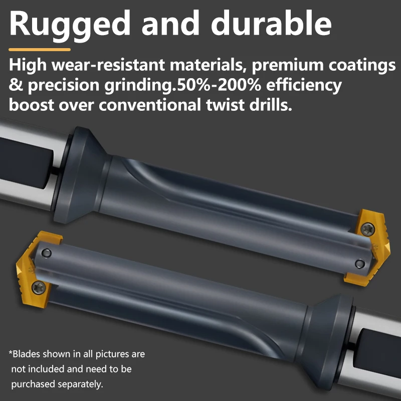 GULING Side Lock Spade Drill Straight Flute Holder Indexable Insert Straight Flute Chip Evacuation Through Coolant ML20/25/32/40