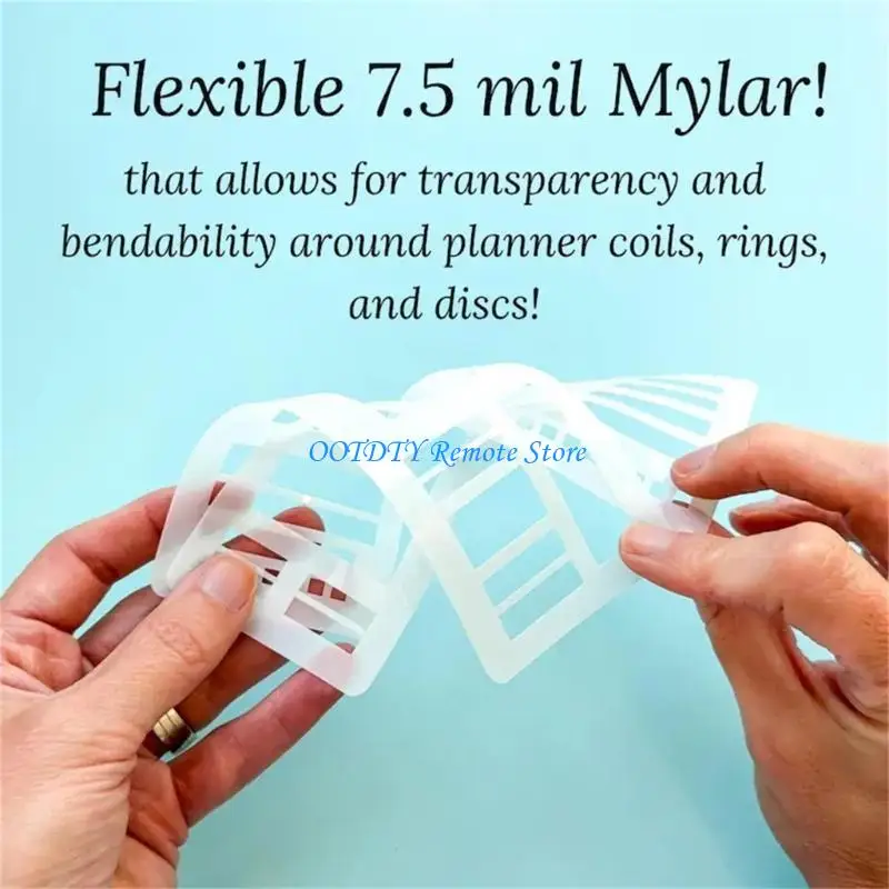 حزمة من 3 قوالب رسم بلاستيكية مرنة لمشاريع السكرات في اليومية والمشروعات الفنية