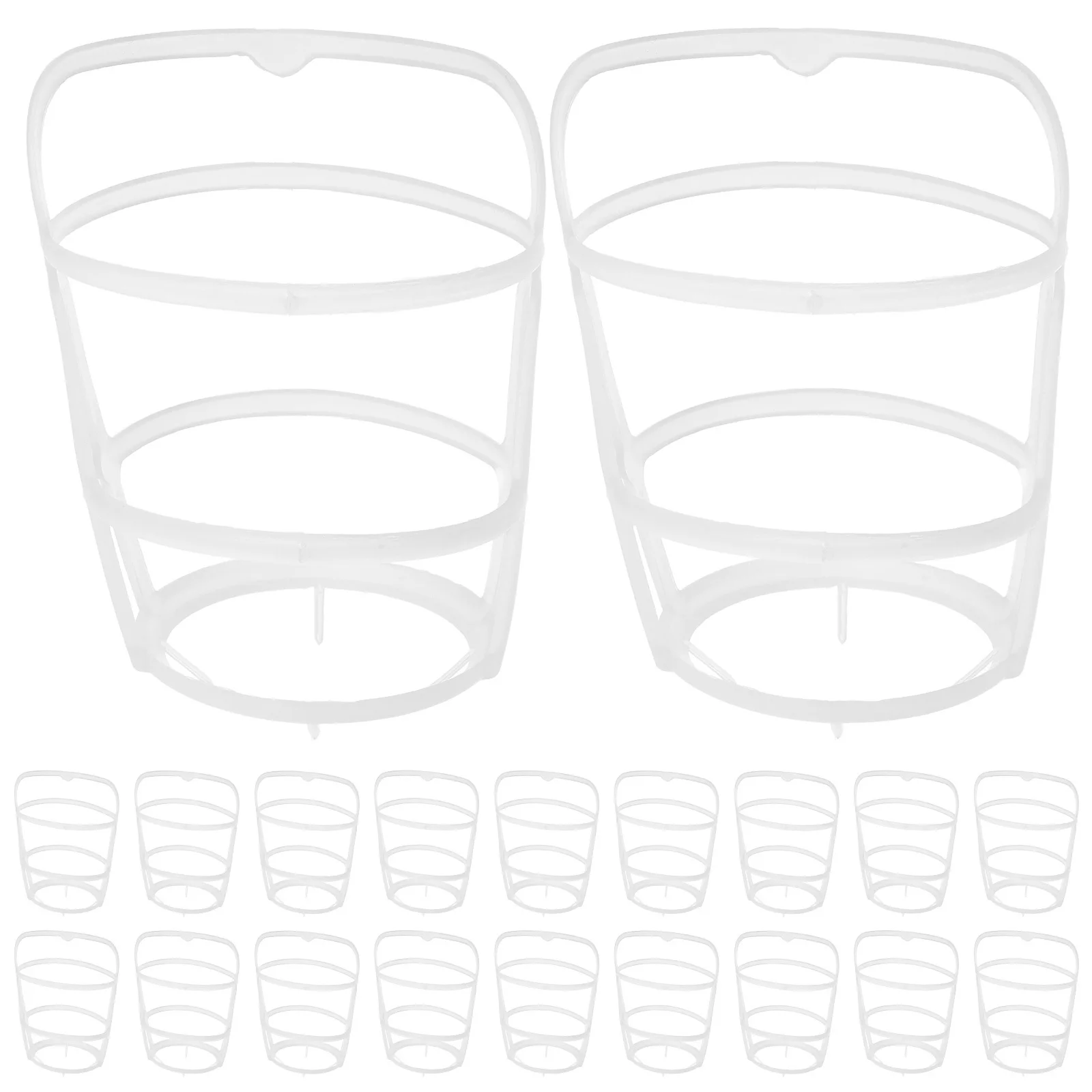 

20Pcs Infusion Hanging Nets Thick Plastic Clinic Bottle Cages Easy Install Stable Storage Infusion Stand Accessory