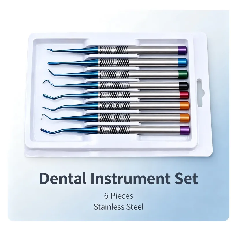 Dental Extraction Tools 7Piece Set Titanium Alloy Implant Instruments Dental Elevator Set Dental Instruments Oral Materials