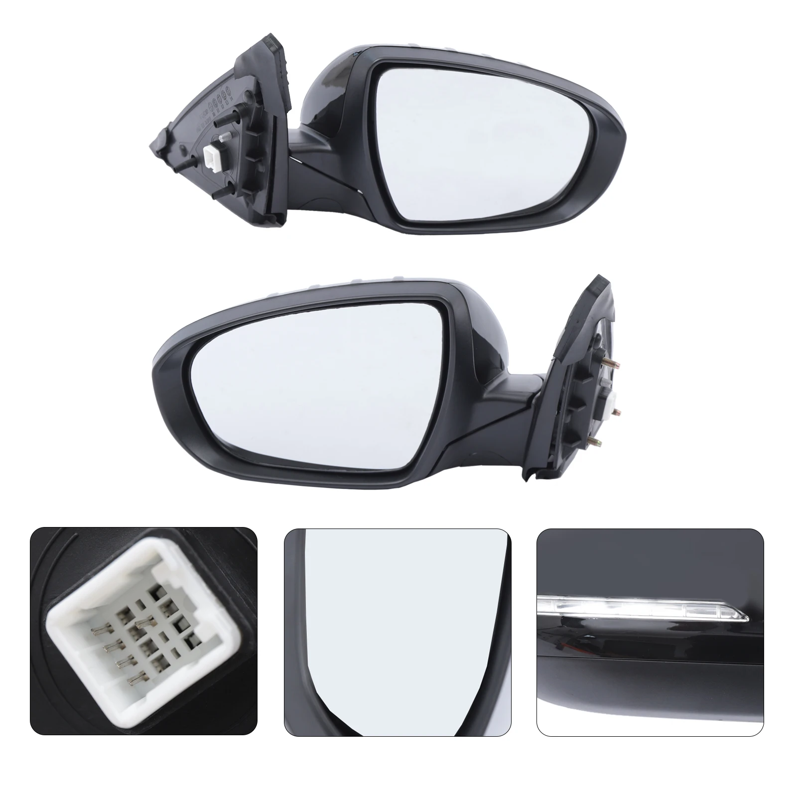 For 11-13 Kia Optima Driver Side Manual Folding Power Side Mirror