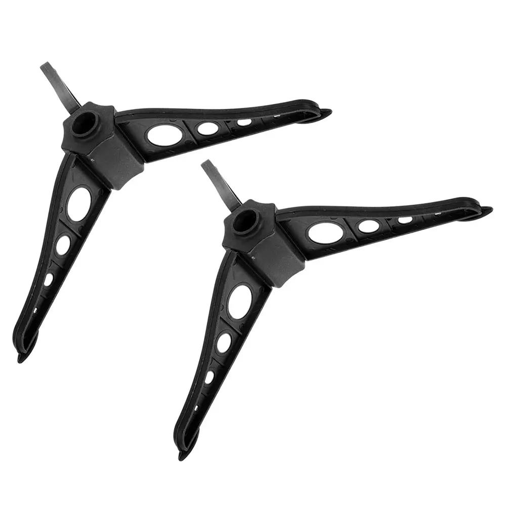 

2 Pcs Christmas Tree Base Plastic Black 15cm Replacement Bracket Legs Artificial Holder Stable Support Anti Shake Xmas Decor