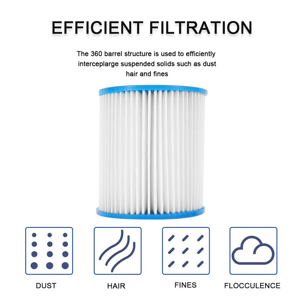 4 قطعة استبدال حمام السباحة عنصر فلتر بلاستيكي عالي التدفق لأداة تصفية مياه حمام السباحة بمضخة توزيع نظيفة #6