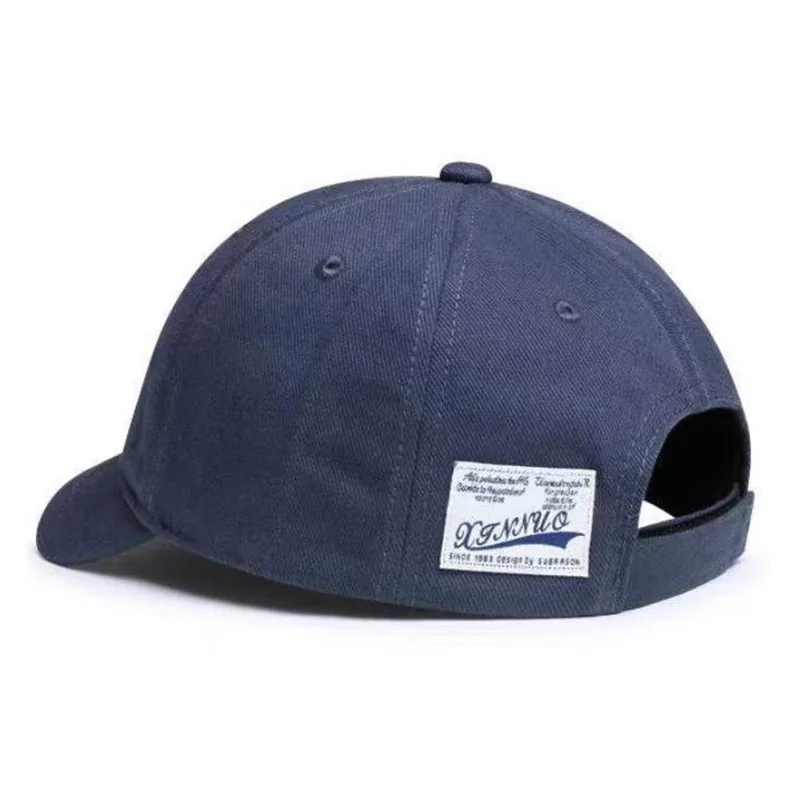 Baseballkappe im amerikanischen Stil mit kurzem Schirm, japanischer Stil, Unisex, vielseitig einsetzbar, kleiner Schirm, modische Baseballkappe mit weichem Obermaterial – Detail 3