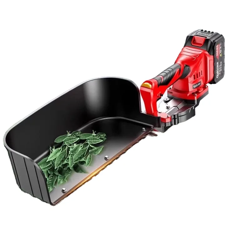 For WOSAI 20V Electric Cordless Hedge Trimmer Portable Tea Picker with Lithium Battery DIY Grade Tea Harvester