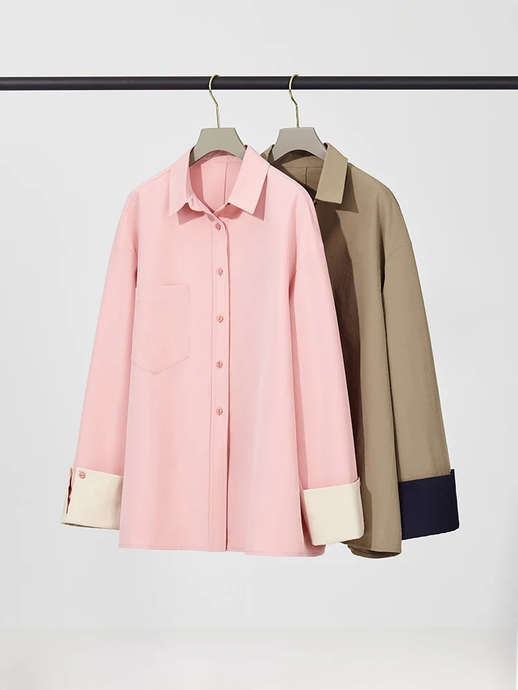 

Женская куртка XIMU Studios с эффектом хлопка, защита от морщин, цветные блоки, А-силуэт, для работы, с длинными рукавами, средней длины, полиэстер