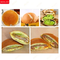 XEOLEO Electric Ice Cream Waffle Machine UFO Burger Maker 1200W Hamburg Gelato Panini Press Machine   Sandwich Press Maker 3