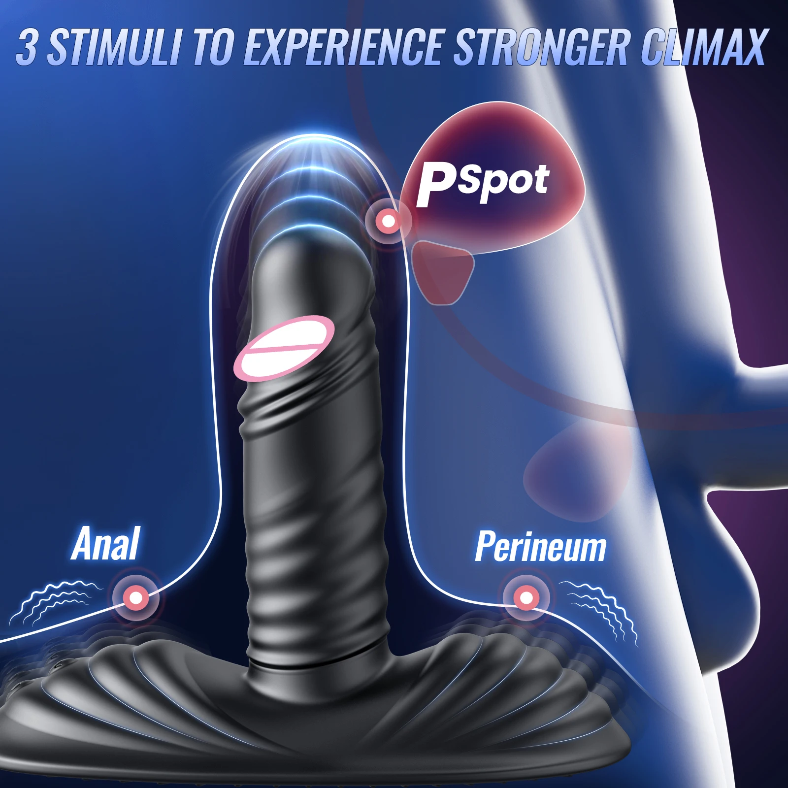 دسار قوي هزاز 8 في 1 جهاز تحكم عن بعد G بقعة الشرج المهبل محفز الإناث معدات الاستمتاع واللعب الجنسي للنساء الرجال #3
