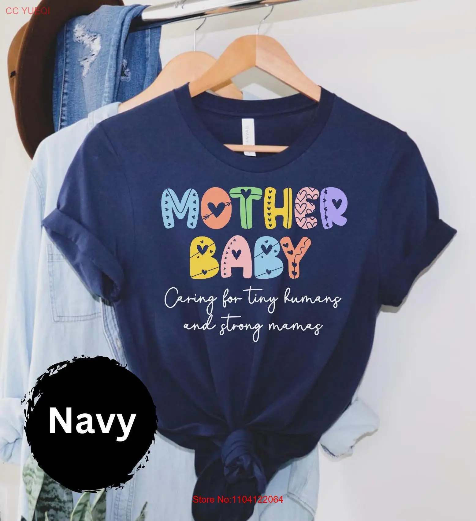 

Rainbow Mother Baby Nurse T Shirt GifT Labor and Delivery Maternity Postpartum RN Nursing StudenT long or short sleeves