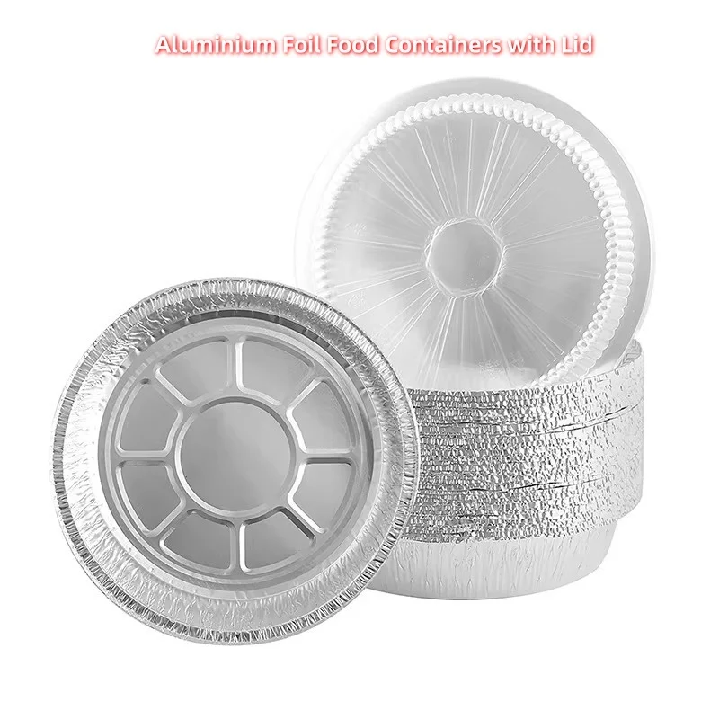 

Wholesale Round Aluminum Pans 7 8 9 10 Inch Round Foil Pizza Pan Baking Tray Aluminium Foil Food Containers With Lid Runwo 500pc