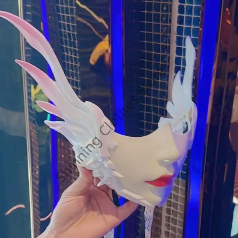 M68a Masquerade Mask Mechanical Wing Half Face Mask Halloween Mask Mechanisch Masker voor vrouwen Men Halloween Masquerade