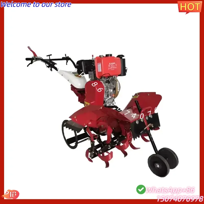 2026 Multi-popuse 186F 9HP Engine Mini Agriculture Machine New Condition Power Tiller Cultivator