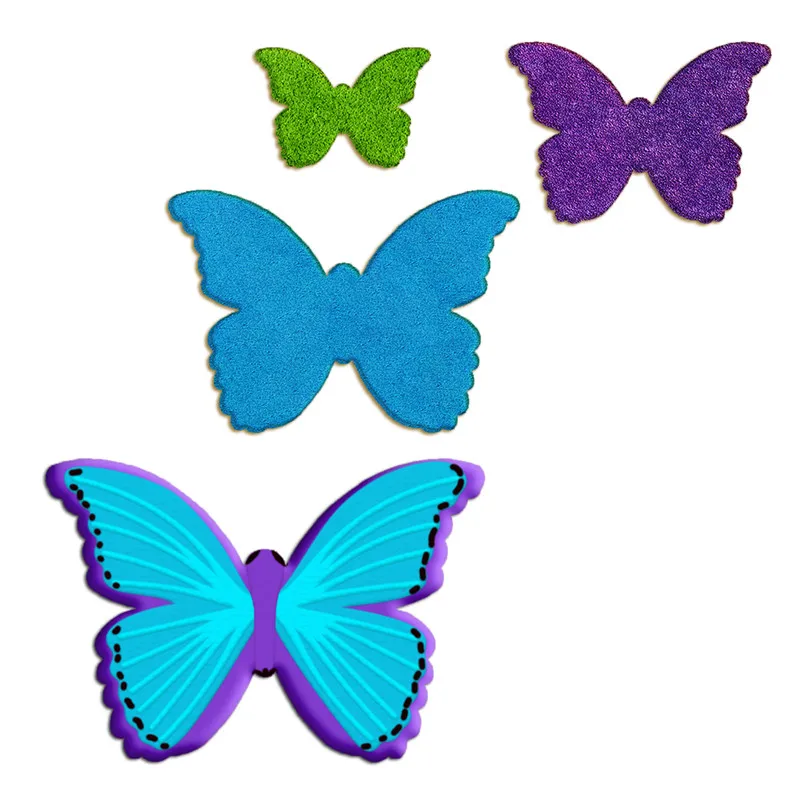 Four Specifications Cartoon Insect Animal Morpho Butterfly,Plastics Mould,Cake Fondant Tool,Cookie Sushi and Fruits Cutters