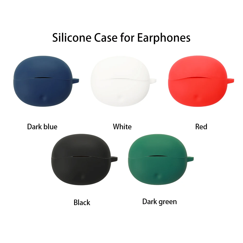 For QCY Crossky C50i Earphones Case Soft Silicone Shockproof Cover Precise Cutout Charge Without Removal Washable Durable view 3