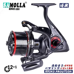 Spinning Fishing Reel 12+1BB High Speed 4.6:1 25KG Max Drag Sea Boat Fish Coil Trolling Surf Big Metal Spoon Moulinet Peche