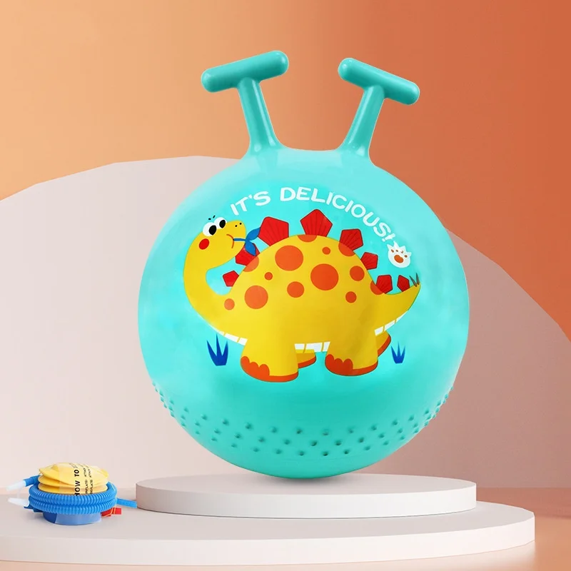 Brinquedos de salto bola de salto para meninos meninas bola de funil brinquedo 45cm bola de funil inflável com alça bola quicando bolas saltitantes