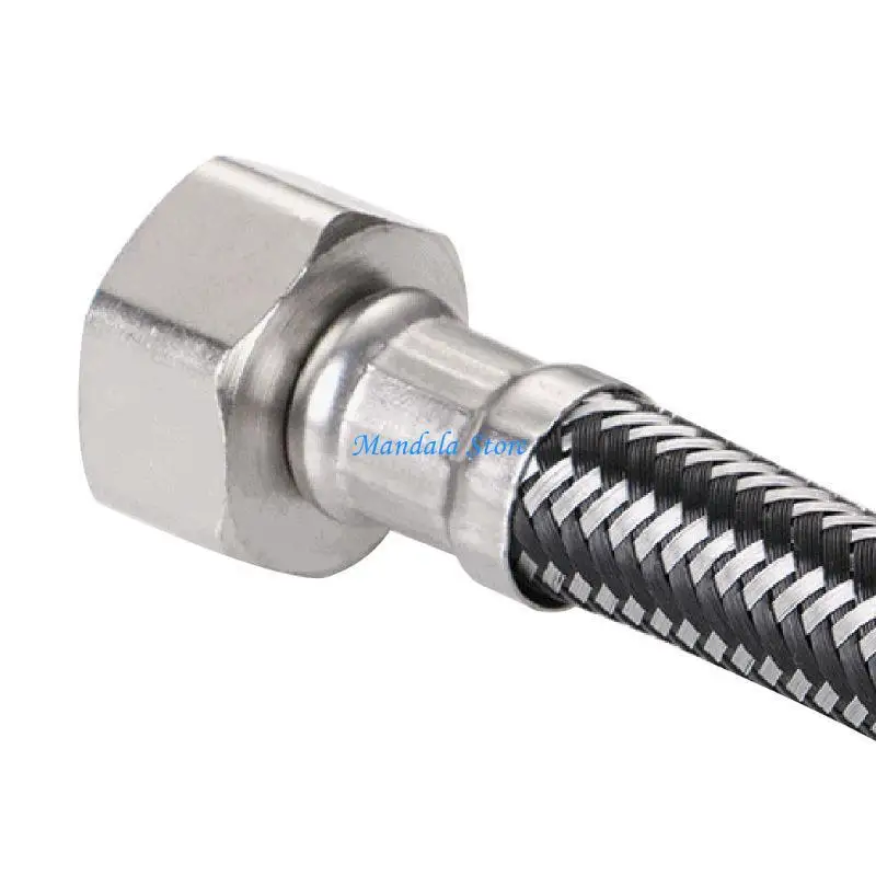 

U2JC Heavy Duty Water Hose Metal Flexible Woven Hose Compression Thread Connector