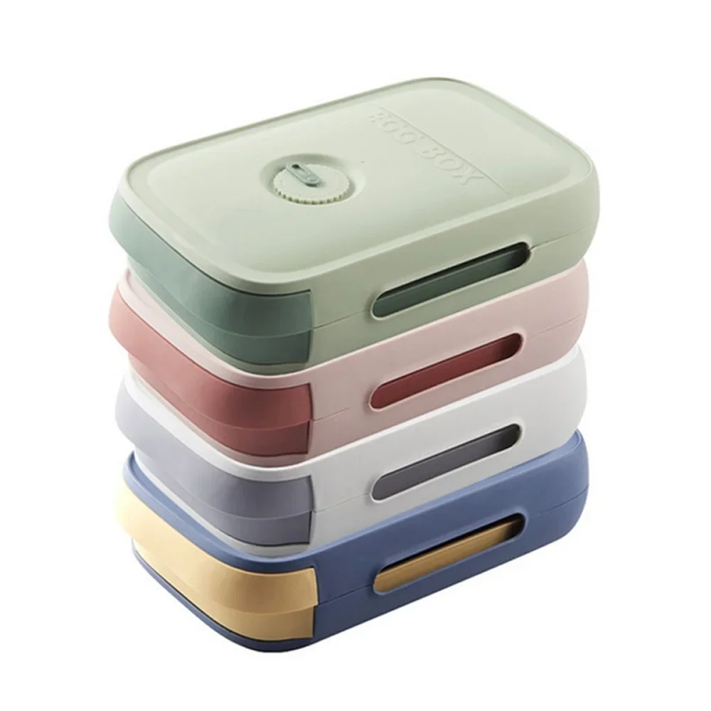 Drawer Type Egg Storage Box, Plastic Containers, Egg Organizer Boxes with Lid, Refrigerator, Kitchen Accessories