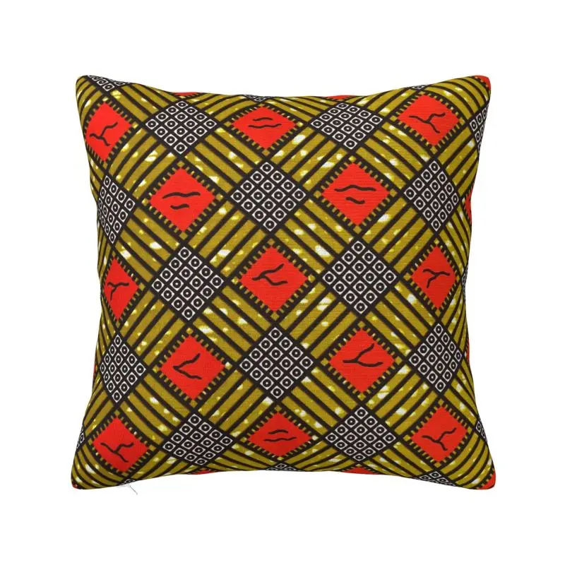Traditional Geometric African Tribal Ankara Pattern Throw Pillow Covers Decoration Cushions Cover For Sofa Polyester Pillowcase