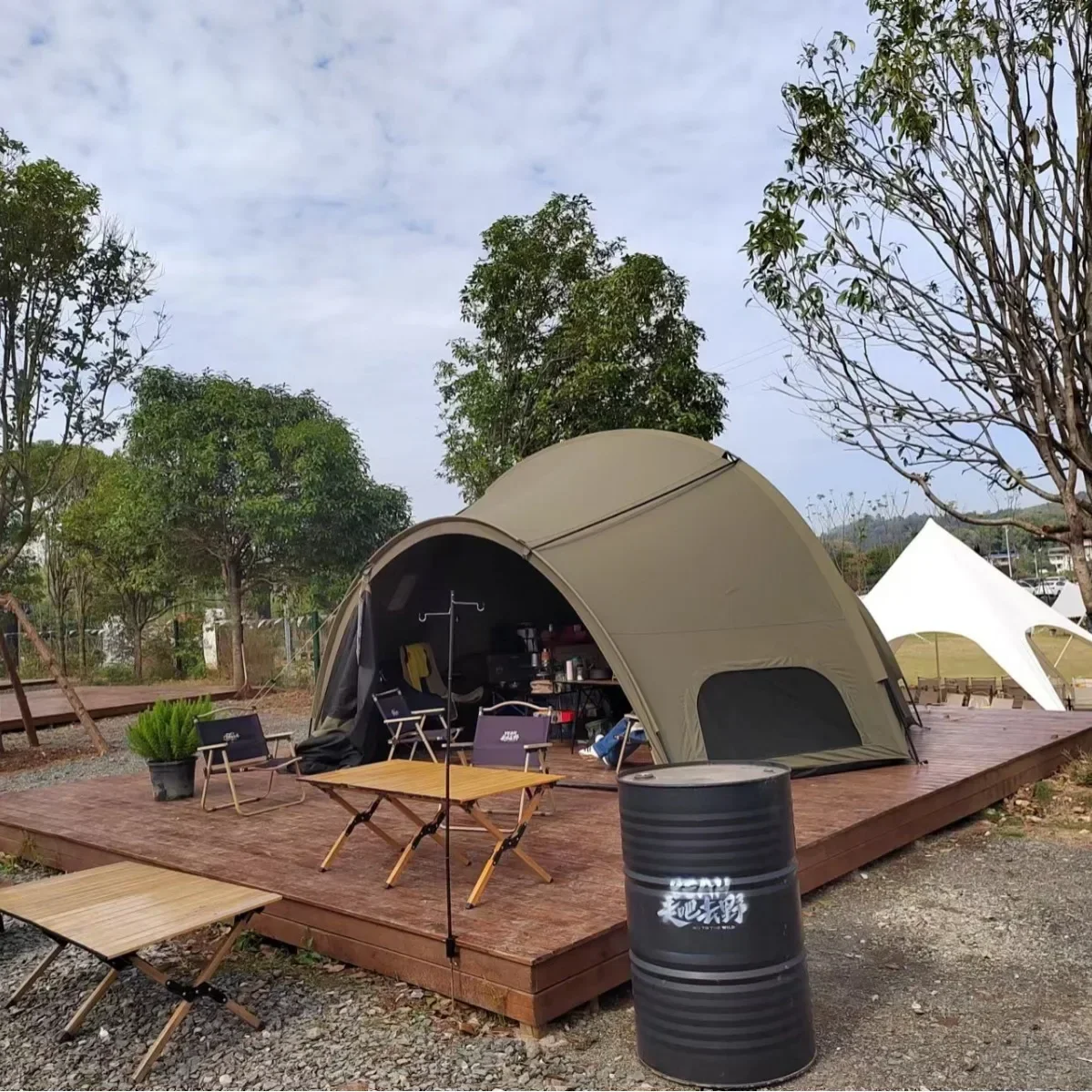 8-10 Person Outdoor Portable Tent Camping Picnic Rainproof Shading Military Tactical Wind Hemispherical Shelter Tent