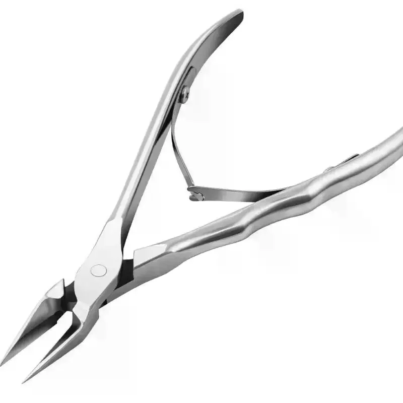 Coupe-ongles à lame droite, coupe-ongles épais incarnés, dissolvant de strass, outils de manucure, 1 pièce