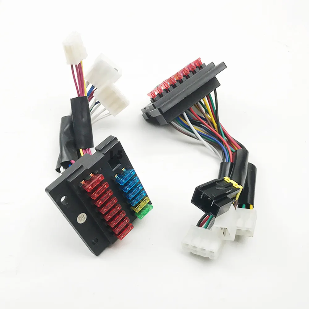 Excavator Parts For Doosan Daewoo DH55 60 150 220 225 300-5-7-9 Fuse Box Wiring Harness Cable Connector