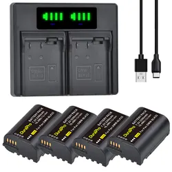 DuraPro 2280mAh DMW-BLK22 DMW BLK22 Battery + LED Dual Charger for Panasonic LUMIX DC-S5 DC-S5K Cameras