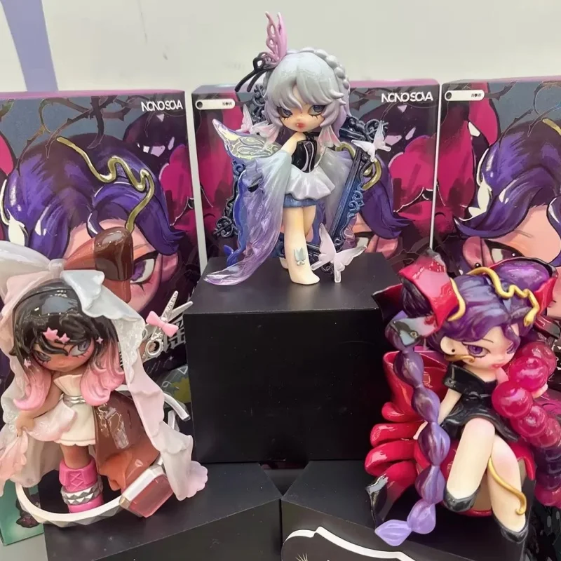 

Nono Sova Nightmare Lullaby Series Blind Box Mystery Box Toys Cute Action Anime Figure Kawaii Model Desktop Ornament Toy Gift