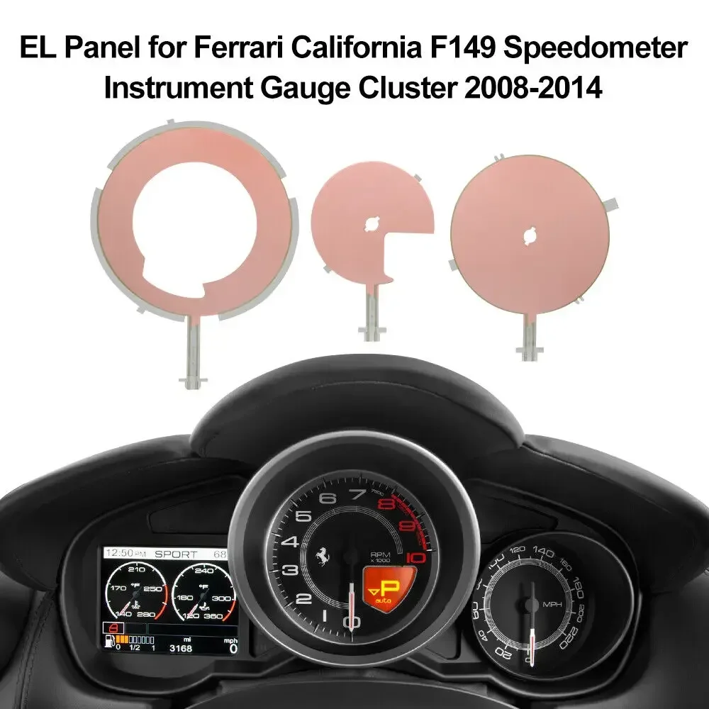 フェラーリ カリフォルニア F149 EL パネル層交換 スピードメーター ダイヤルとゲージ バックライト修理