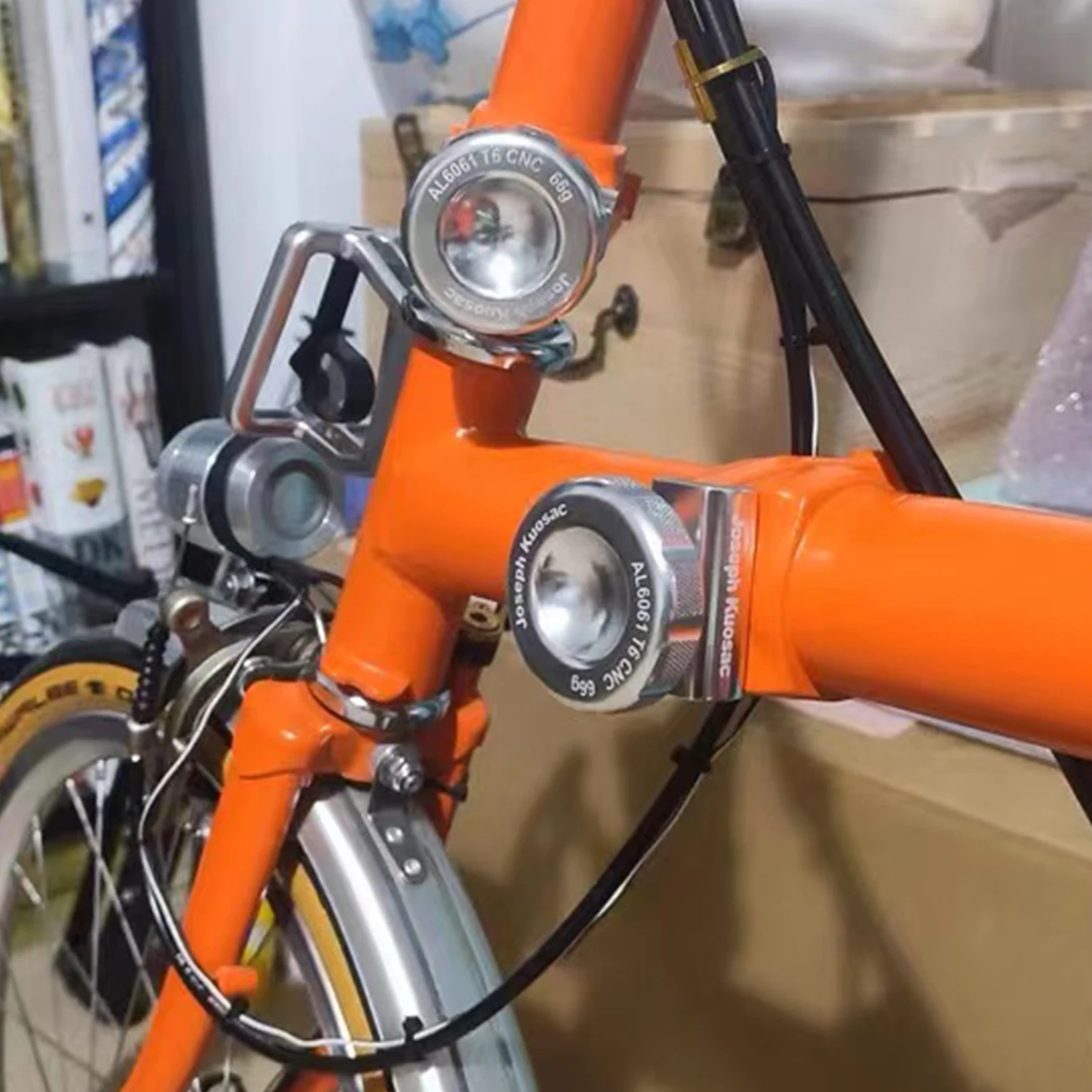 Brompton folding bike folding buckle knob C-buckle automatic follow limit Taiwán, Joseph kuosac