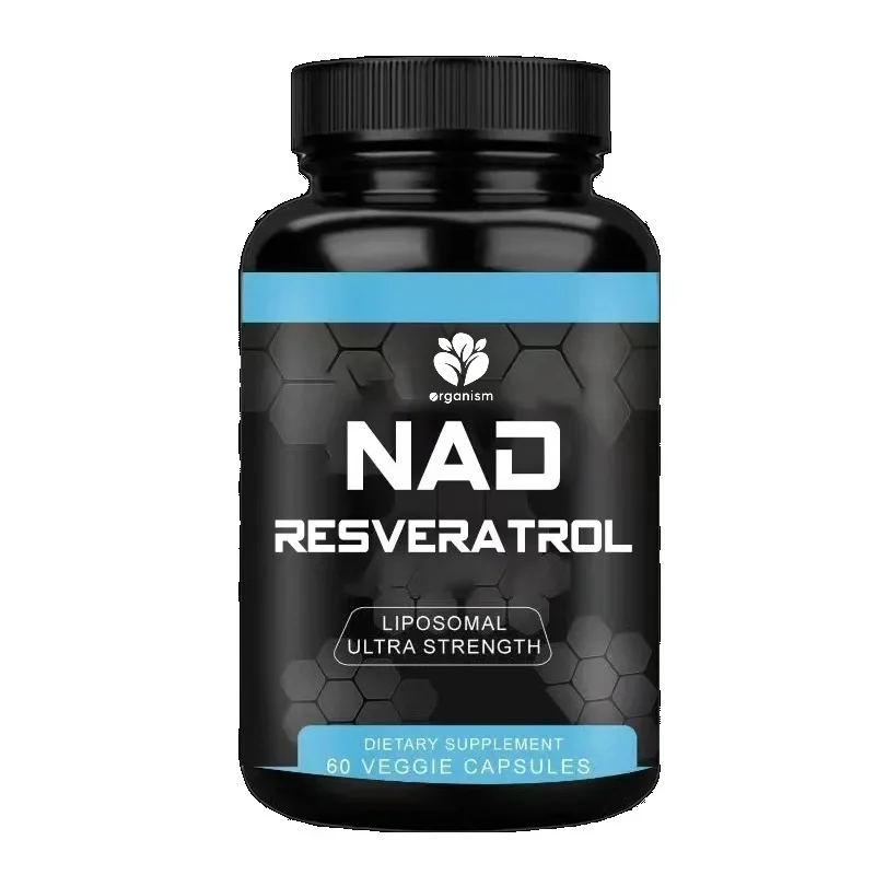 NAD+supplement 1500mg contains resveratrol and niacin-60 capsules