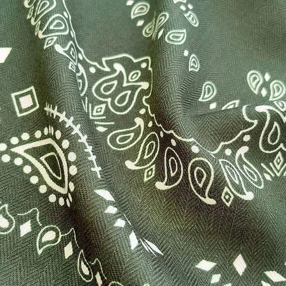 Breathable Cotton Linen Square Scarf Retro Soft Bandana Polyester Wrap Scarf Decor