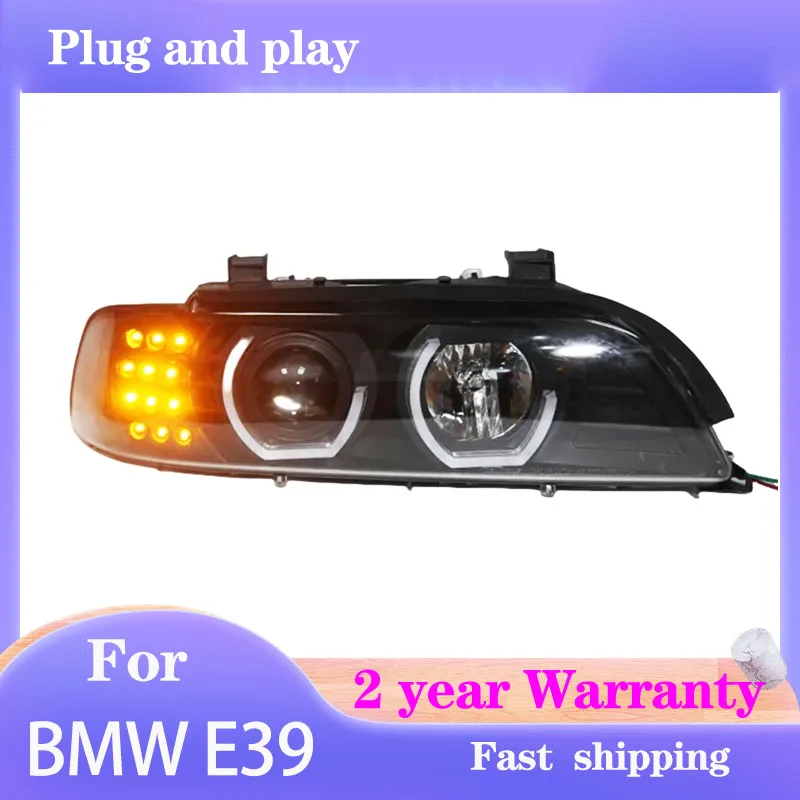 

Car Styling for BMW E39 Head Lamp 1995-2003 E39 Headlights DRL Turn Signal Low High Beam Projector Lens
