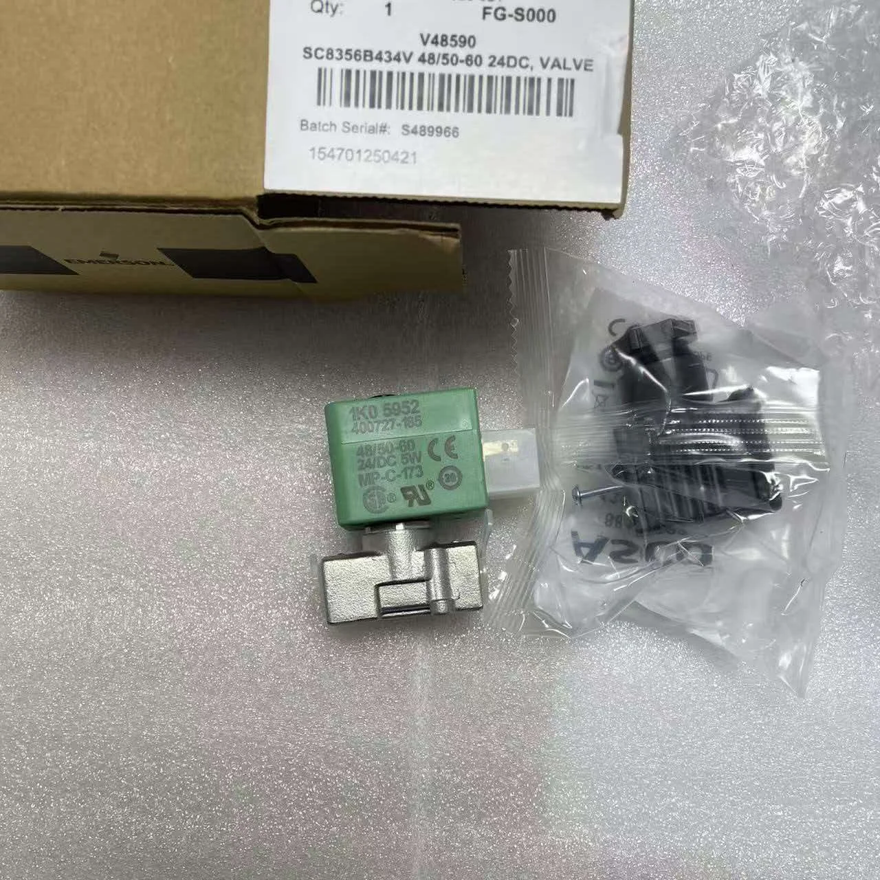 SC8356B434V 24DC, American ASCO, solenoid valve, 1/4'NPT thread