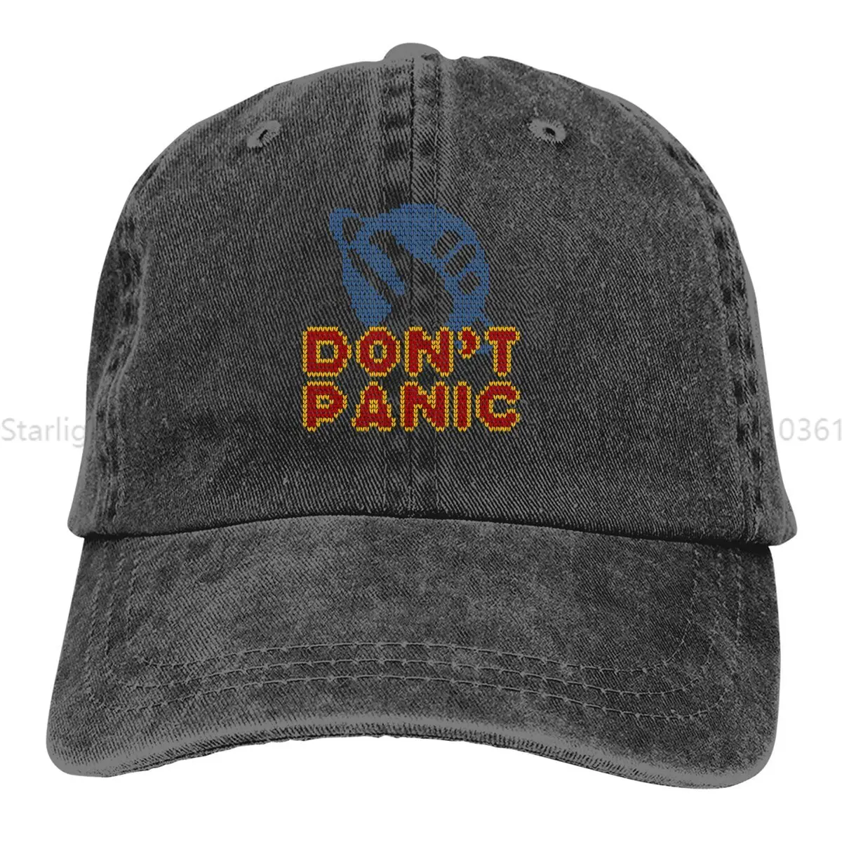 Don't Panic V2 Baseball Cap Men Hats Women Visor Protection Snapback The Hitchhikers Guide To The Galaxy Film Caps