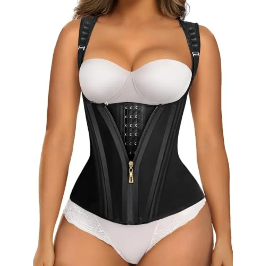 

SHAPERX Waist Trainer Corset for Women Tummy Control Sport Girdle Hourglass Waist Cincher Body Shaper with Steel Boned