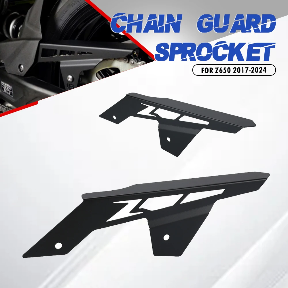 

For Kawasaki Z650 2017-2018-2019-2020-2021-2022-2023-2024 Motorcycle CNC Aluminum Chain Cover Rear Sprocket Chain Belt Guard