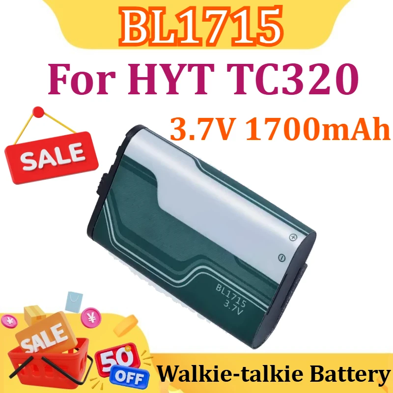 

For HYT TC320 BL1715 Walkie-talkie Battery New High Quality BL1715 3.7V 1700mAh Battery