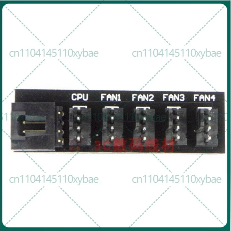 3pcs CPU Fan Interface, Motherboard, 4-pin PWM Hub, 1-minute, 5-port, FAN HUB chassis, 4pin Fan Extension
