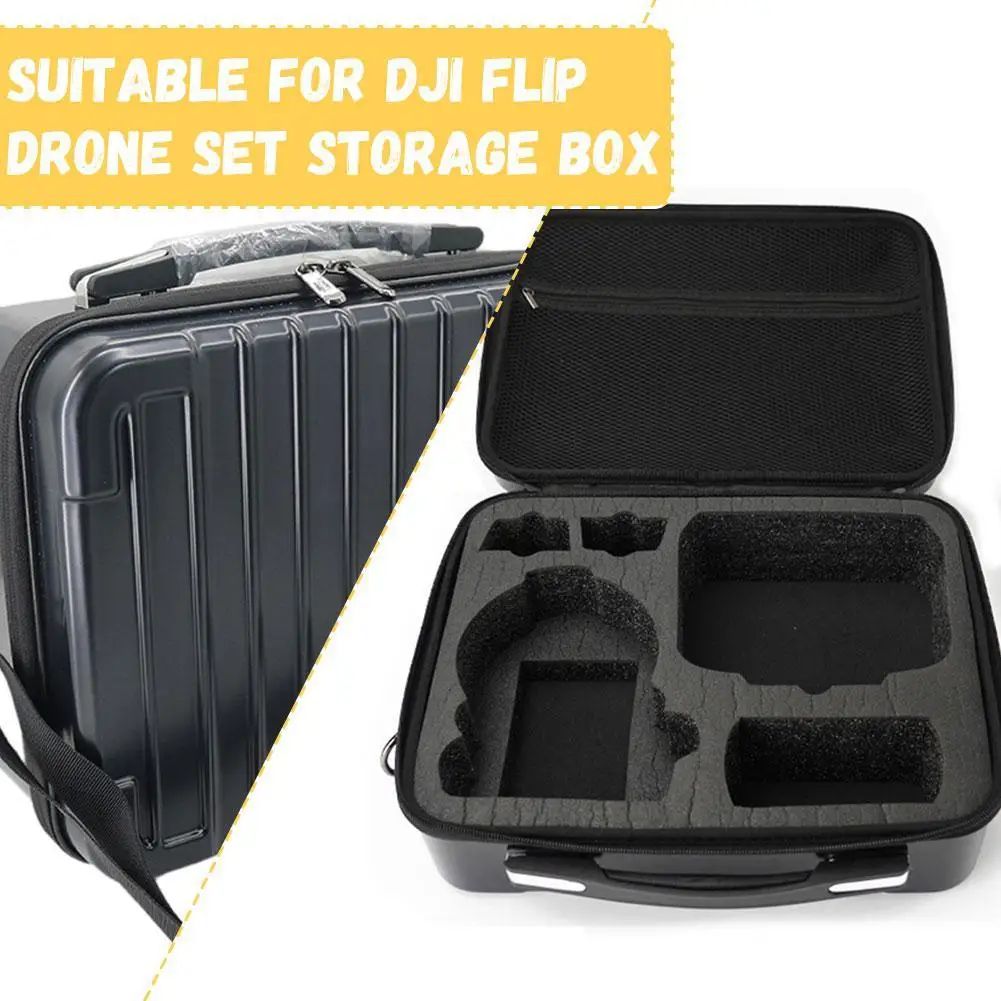 

for dji FLIP Drone Set Storage Case for dji RC 2 Remote Control PC Hard Shell Explosion-proof Case Portable Cross-body Storage