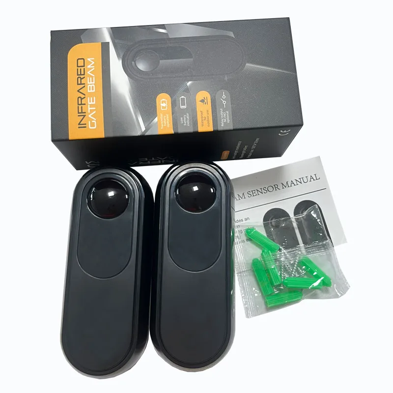 Dispositivo rilevatore sensore a infrarossi per fotocellula wireless con raggio singolo da 15 m per sistema di allarme