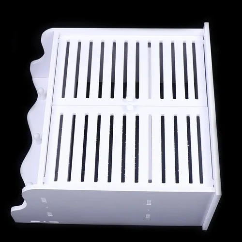 2-stöckiger Badezimmerschrank, wandmontierter Küchenschrank, weißer Wandschrank, hängende Schränke für Badezimmer und Küche – Detail 1