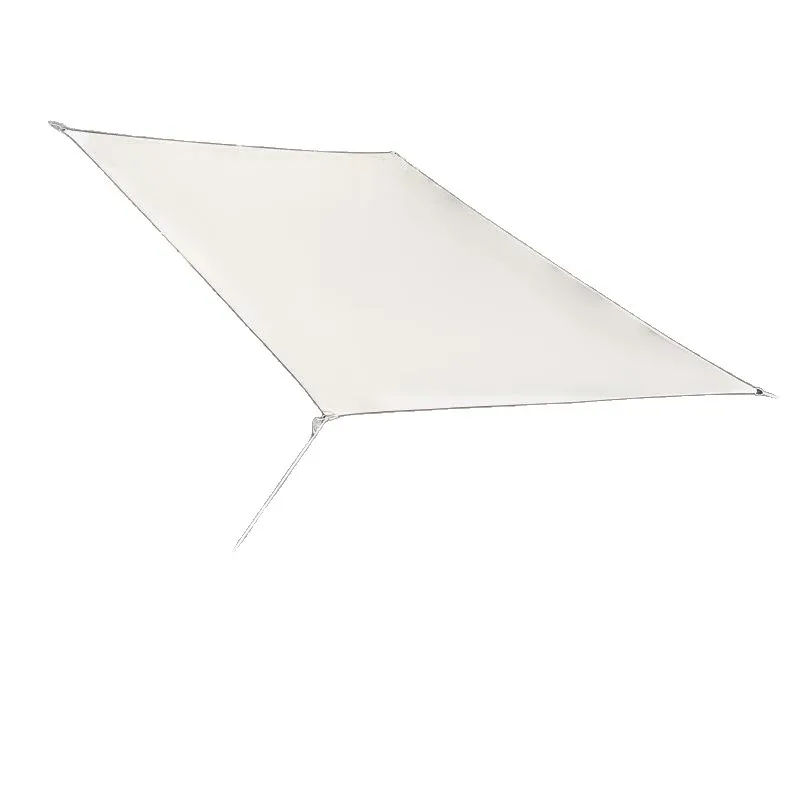Outdoor four corners canopy sunshade sail thickened sunscreen thermal insulation tarpaulin seaside beach campground clock in