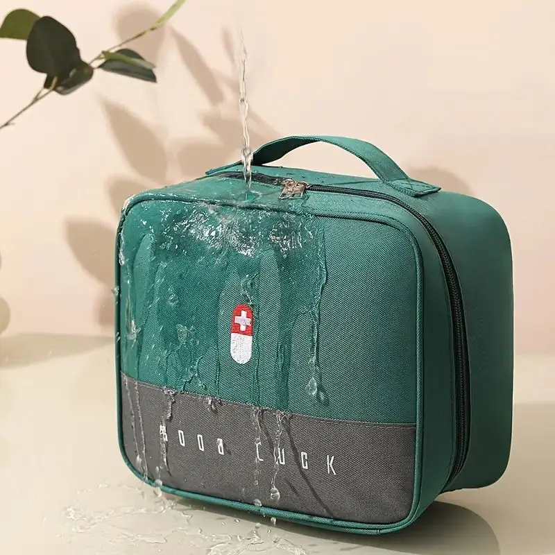 1PC Convenient To Carry Medical Bag Household Emergency Supplies Reserve Outdoor Car Medical Bag Large Capacity Drug Storage Bag